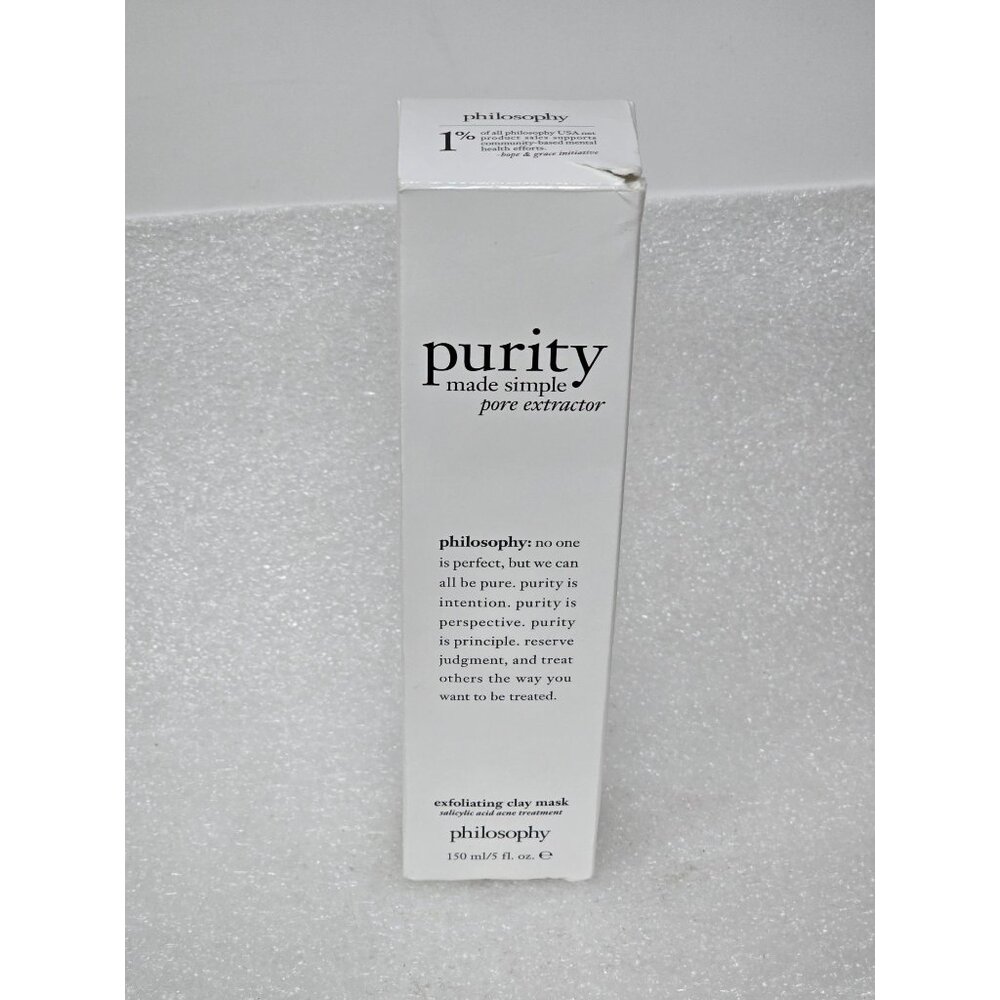 Philosophy Purity Made Simple Pore Extractor Exfoliating Clay Mask 5 Oz